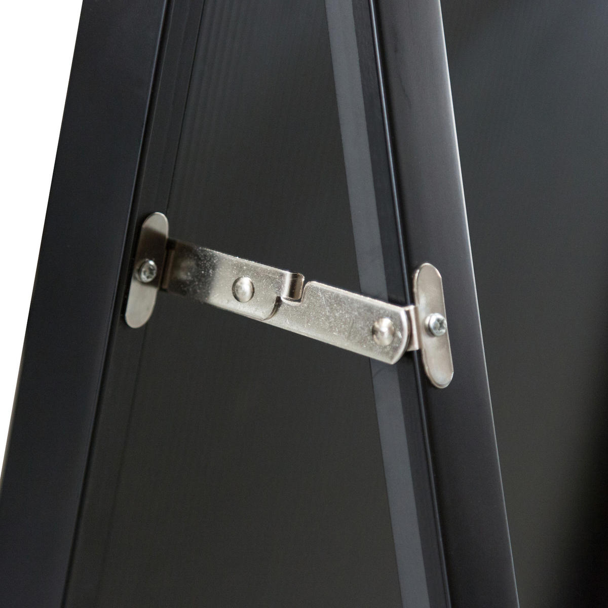 STANDSPIEGEL Barletta - Schwarz, Glas/Kunststoff (35/150.6/150cm) - [en.casa]