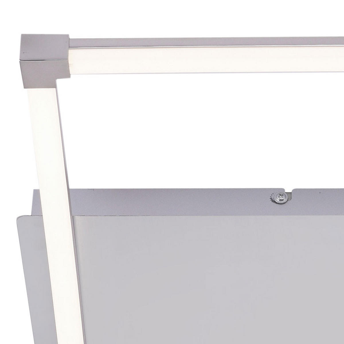 LED DECKENLEUCHTE ANNE Weiß Silber - Weiß, Metall (77.8/74.2/7cm)