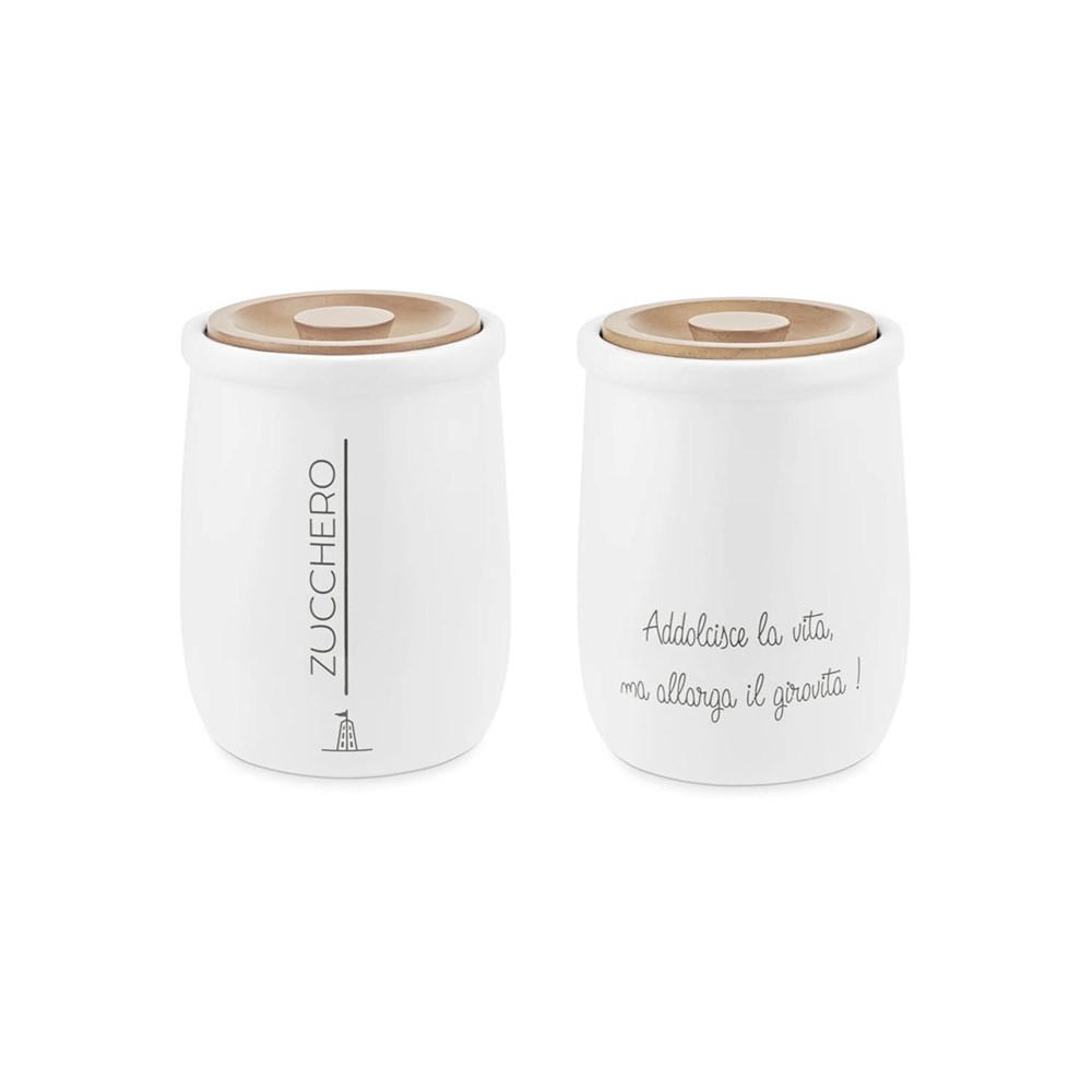TEEBEHÄLTER Weiß 8/8/15 cm U10087310A83 - Weiß, Keramik (8/15/8cm) - La Porcellana Bianca 