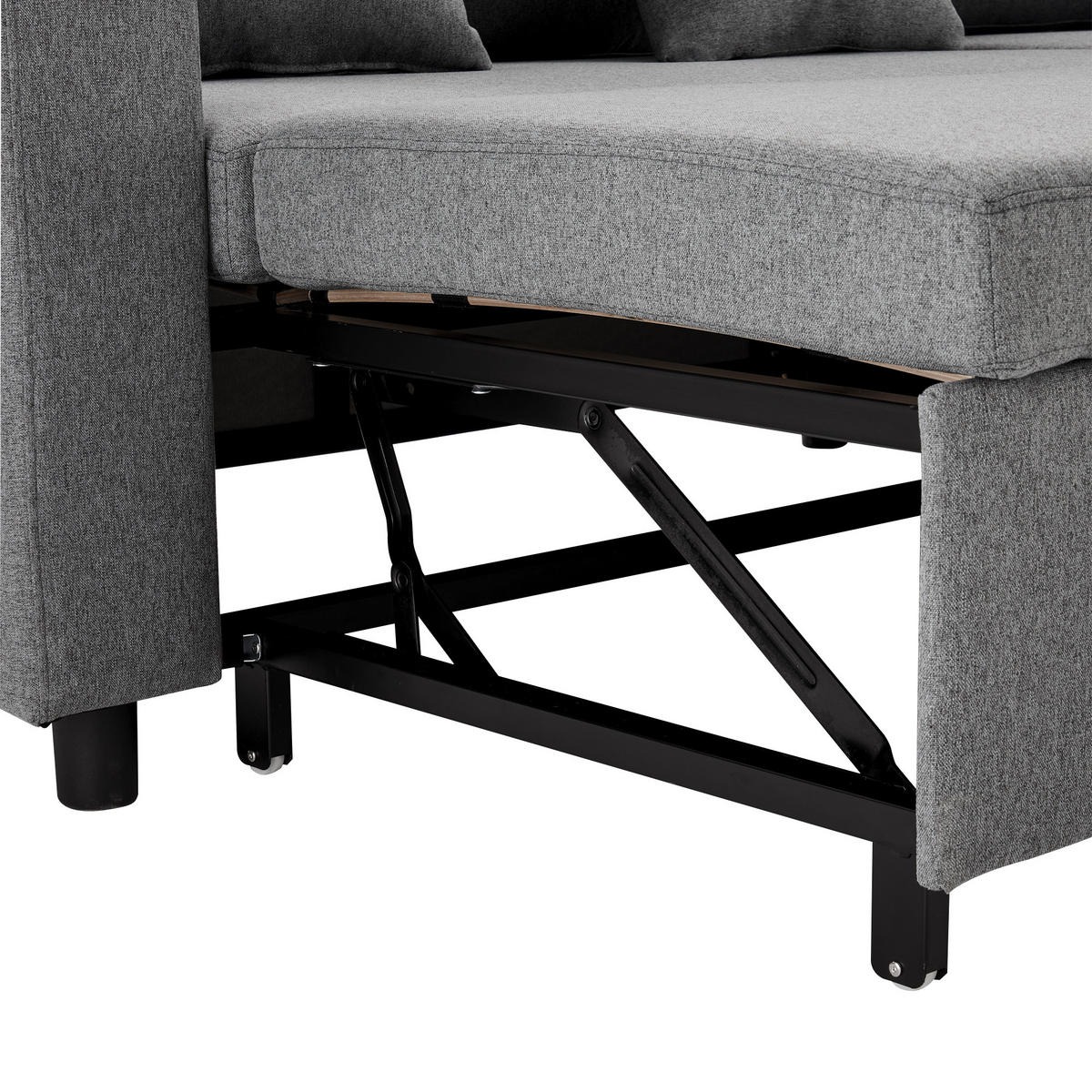 ECKSOFA 219,5/142,5/83 cm Dunkelgrau - Dunkelgrau, Textil (142.5/219.5cm)
