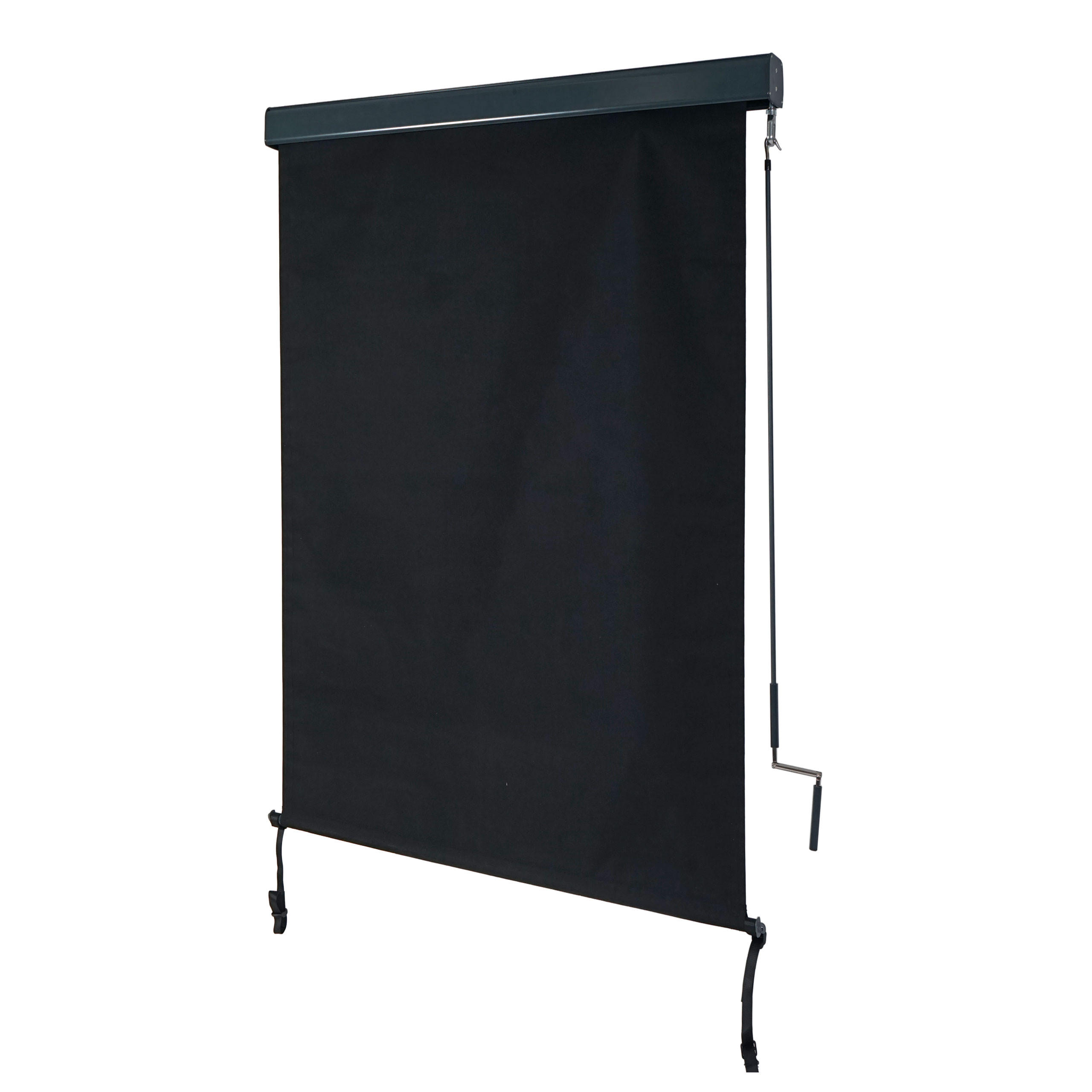 VERTIKALMARKISE Schwarz - Schwarz, Textil (100/250/8cm) - MCW