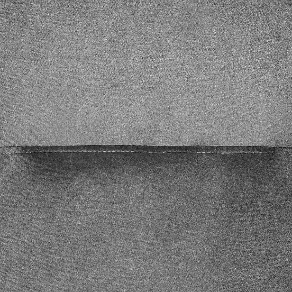 SCHAUKELSESSEL Samtstoff Dunkelgrau Arrie - Hellbraun/Schwarz, Textil (48/116/92cm) - Beliani