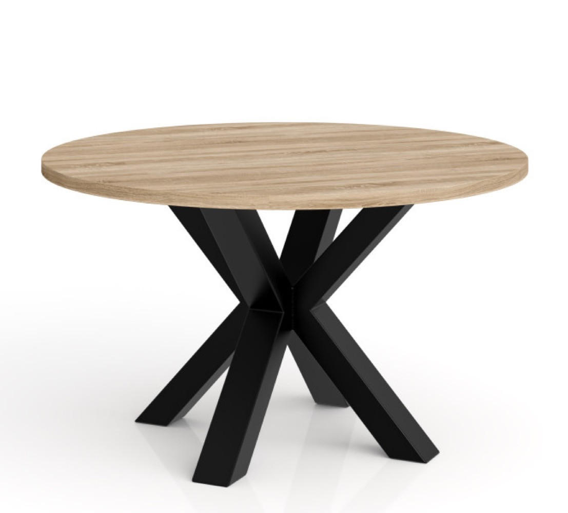 TISCH Sonoma Eiche Rund 58 cm - Braun, Holzwerkstoff (58/58/45cm) - Sepro Meble
