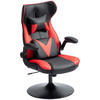 GAMING-STUHL mit Wippenfunktion, bis 120 kg belastbar, Schwarz+Rot - Rot, Kunststoff (67/112/71cm) - Vinsetto