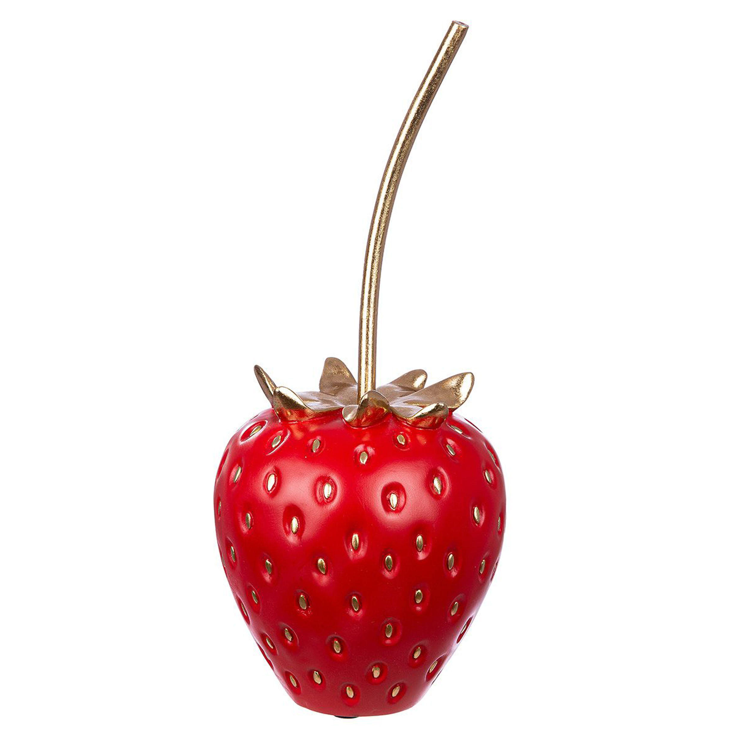 DEKOSKULPTUR Erdbeere Frutilla, Poly, Rot, H 35 cm - Rot, Kunststoff (17/36/17cm) - Gilde