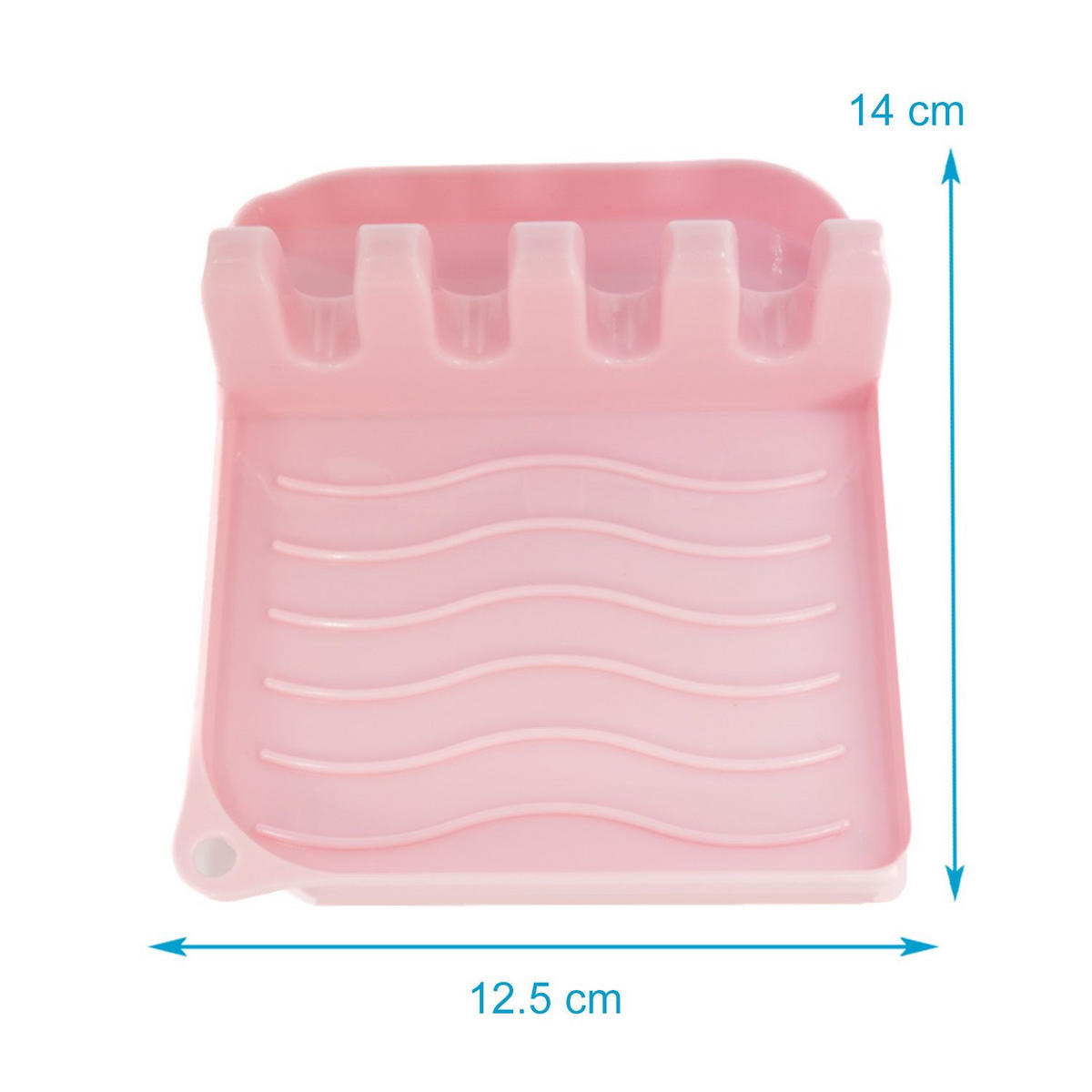 KOCHLÖFFELABLAGE - Rosa, Kunststoff (12.5/4.8/14cm) - Intirilife