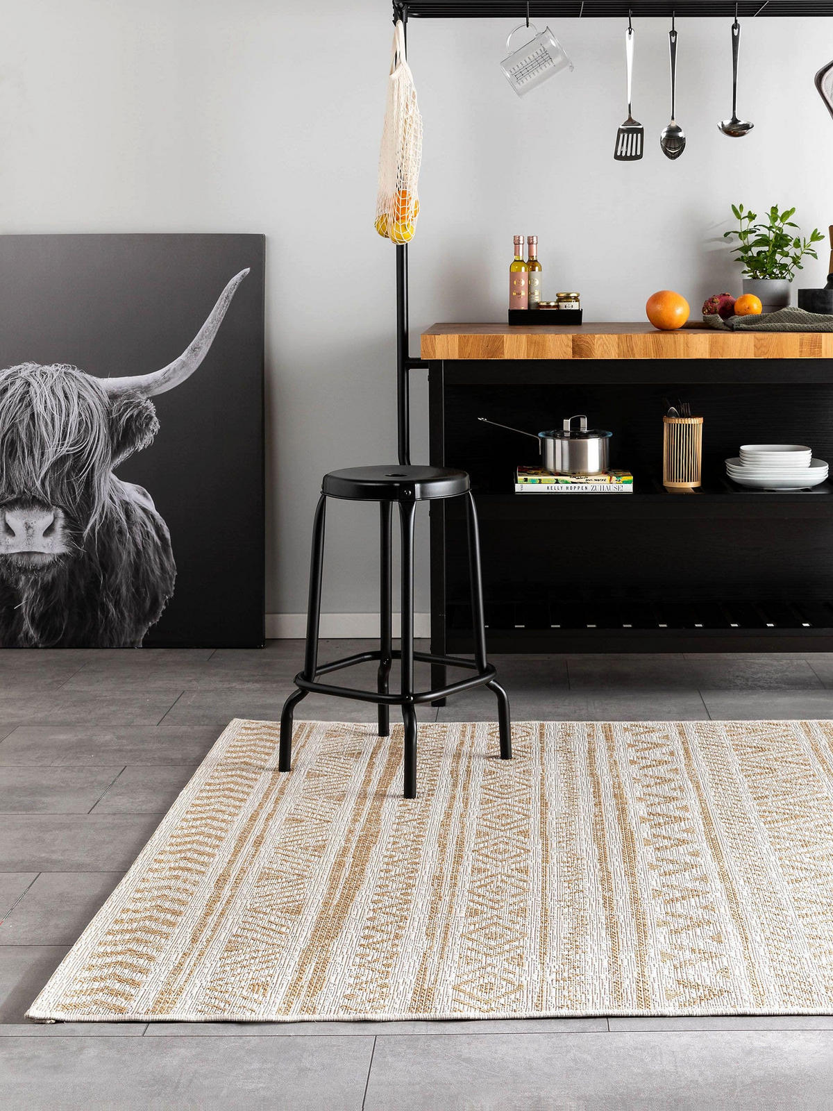 OUTDOORTEPPICH Cleo Cream/Beige 300x400 cm - Creme, Textil (300/400cm) - benuta Nest