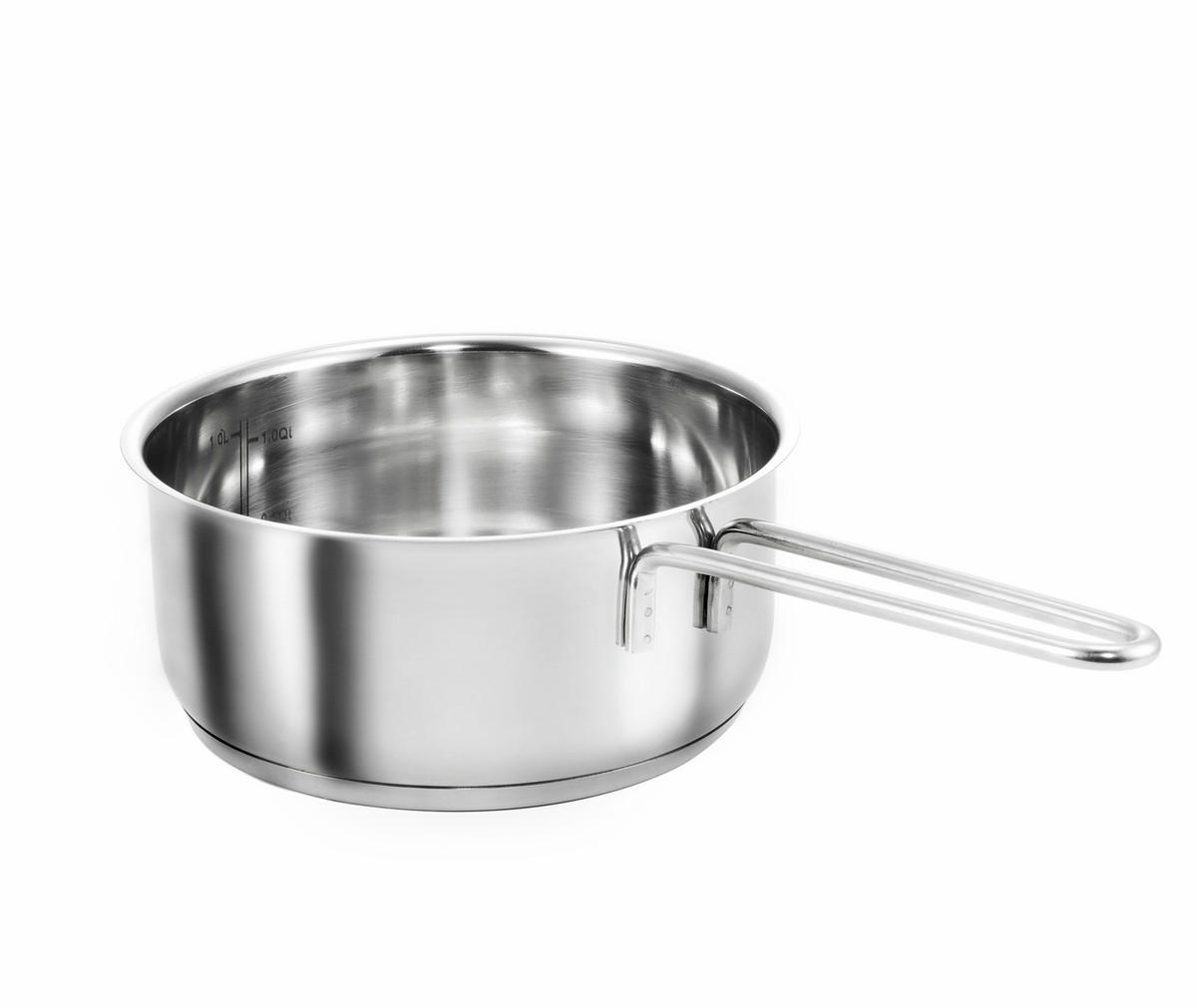 TOPFSET Merkur aus Edelstahl, Induktion, Literskala, Schüttrand - Edelstahlfarben, Metall - KOPF