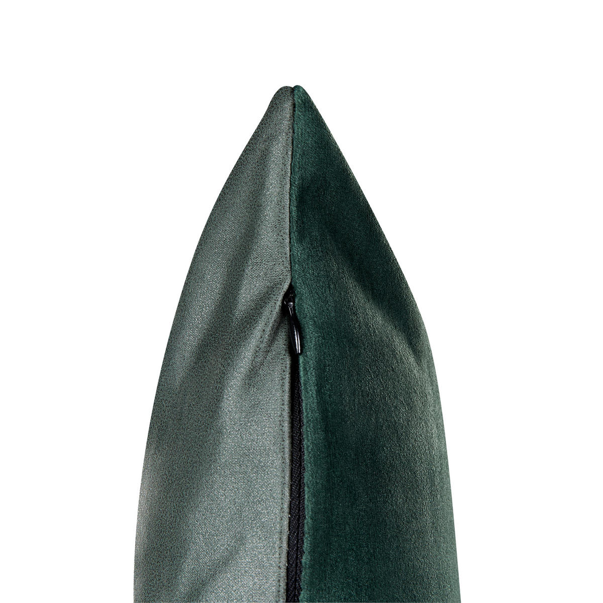DEKOKISSEN 2er-Set Grün 45/45 cm Bicocca - Weiß/Grün, Textil (45/45cm) - Beliani