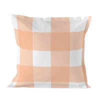 KISSENBEZUG gingham 80x80 cm pfirsich - Orange, Textil (80/80cm) - Happy Friday