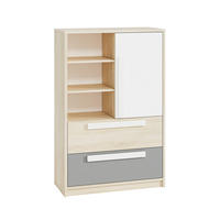 HIGHBOARD Drop Fjord Buche / weiß / grau - Multicolor/Braun, Holz/Holzwerkstoff (92/140/40cm) - Feldmann-Wohnen