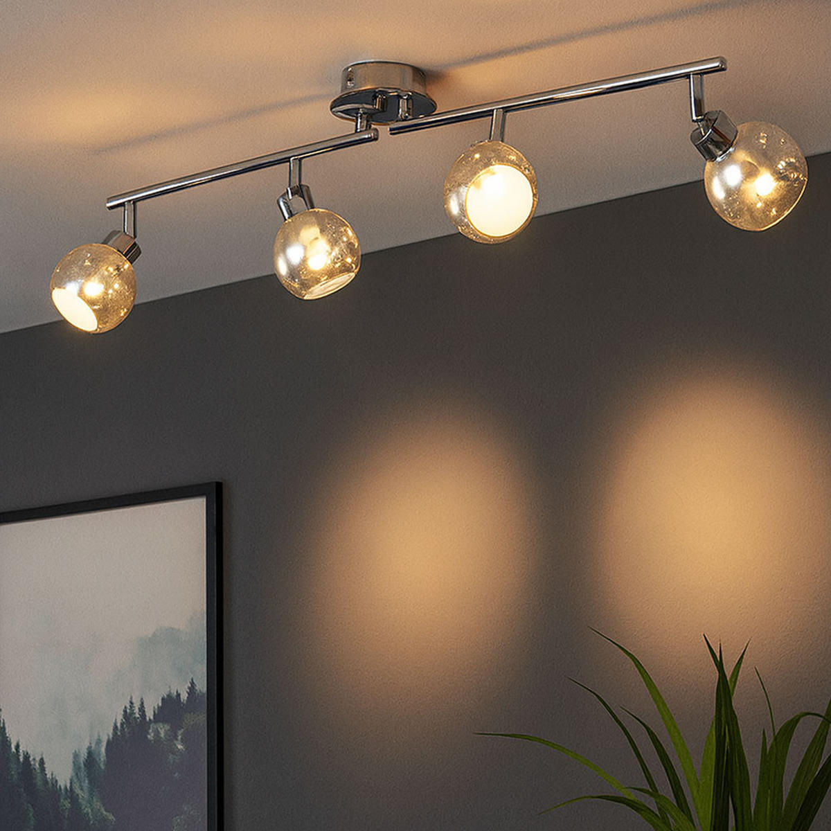 LED DECKENLEUCHTE FARA Silber Chrom - Silberfarben, Metall (83/11/19.7cm) - Wofi