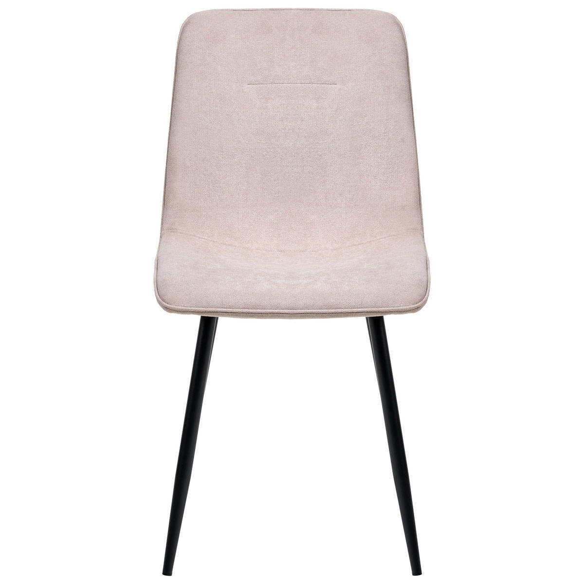 ESSZIMMERSTUHL 4er-Set Beige Tuscola - Beige/Schwarz, Textil (46/88/58cm) - Beliani