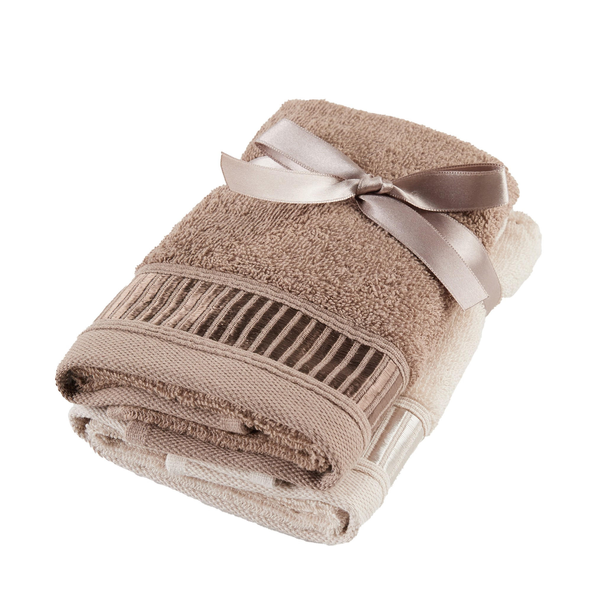 BADETUCH-SET Alicanty - Beige, Textil (30/50cm) - home&you