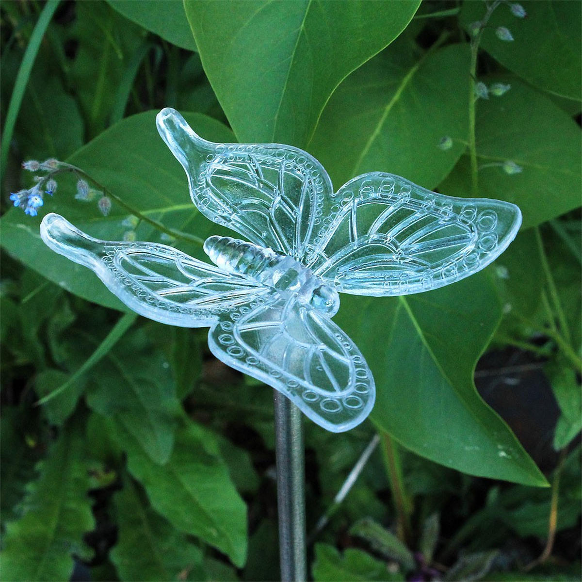 LED AUSSENLEUCHTE Klar Schmetterling - Klar, Metall (6/7/42cm) - Globo Lighting