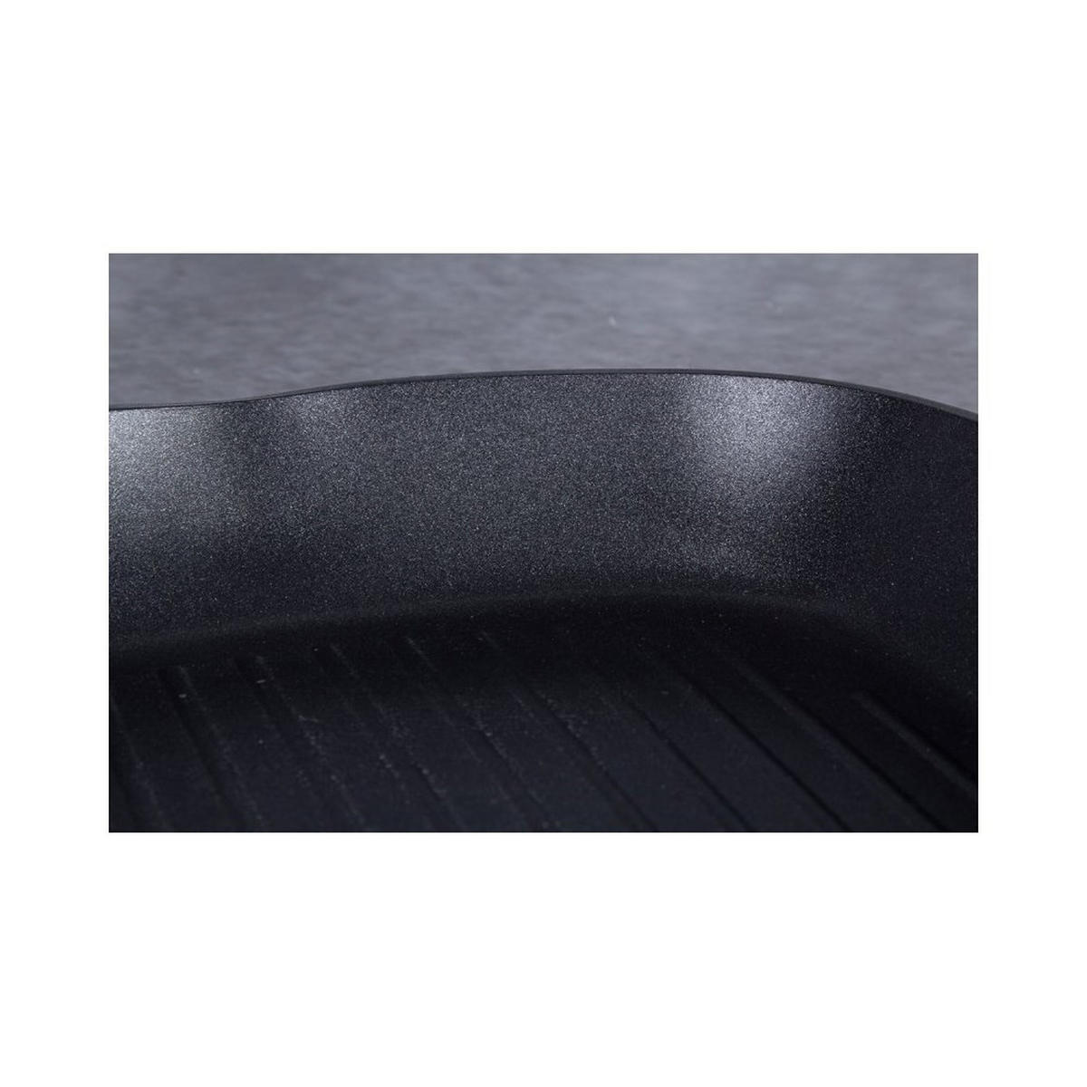 GRILLPFANNE Schwarz 28/28/4.1 cm BH6578 - Schwarz, Metall (28cm) - Berlinger Haus