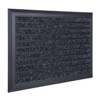 ROHOŽ - čierna, kov/textil (80/50cm) - Relaxdays