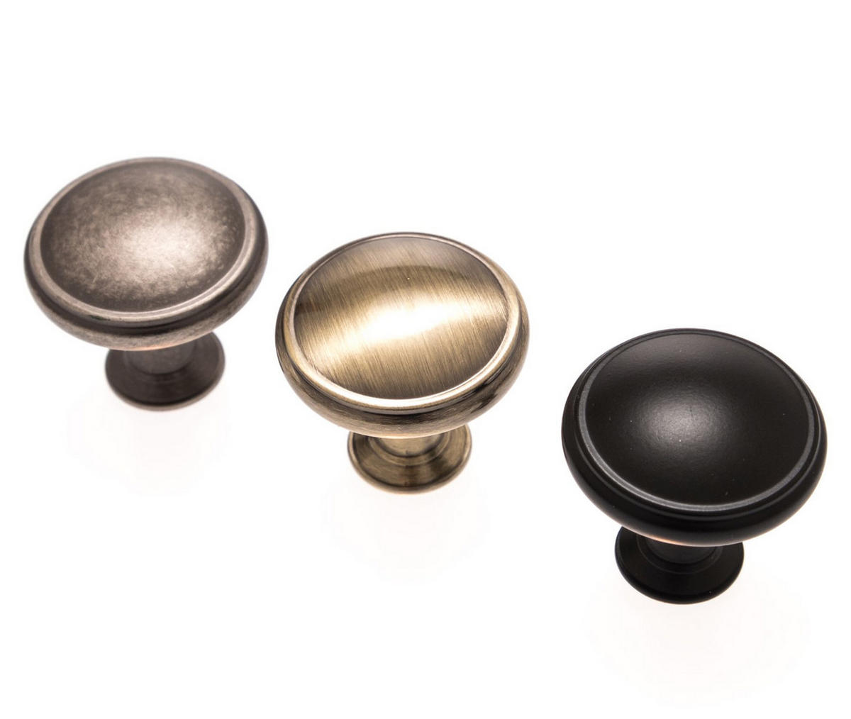 MÖBELKNOPF Altmessing poliert Retro Türknauf Kommode Schrankgriff Möbelgriff - Messingfarben/Kupferfarben, Metall (3/2.7/3cm)