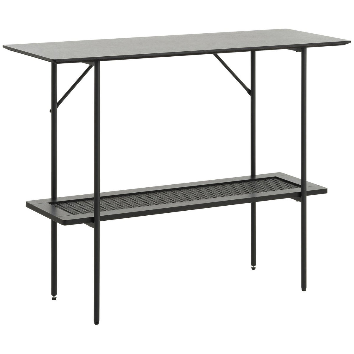 TOALETNÍ stolek Mogest, černý dub, 100 cm - tmavě hnědá/černá, kov/kompozitní dřevo (100/75/37cm) - Selsey