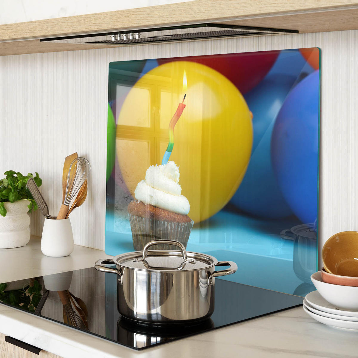 GLASPLATTE 60x52 cm Kleiner Gugelhupf - Multicolor, Glas (60/0.4/52cm) - TULUP