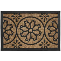 FUSSMATTE 40/60 cm Braun, Schwarz - Braun, Naturmaterialien/Kunststoff (40/60cm) - Douceur d´intérieur