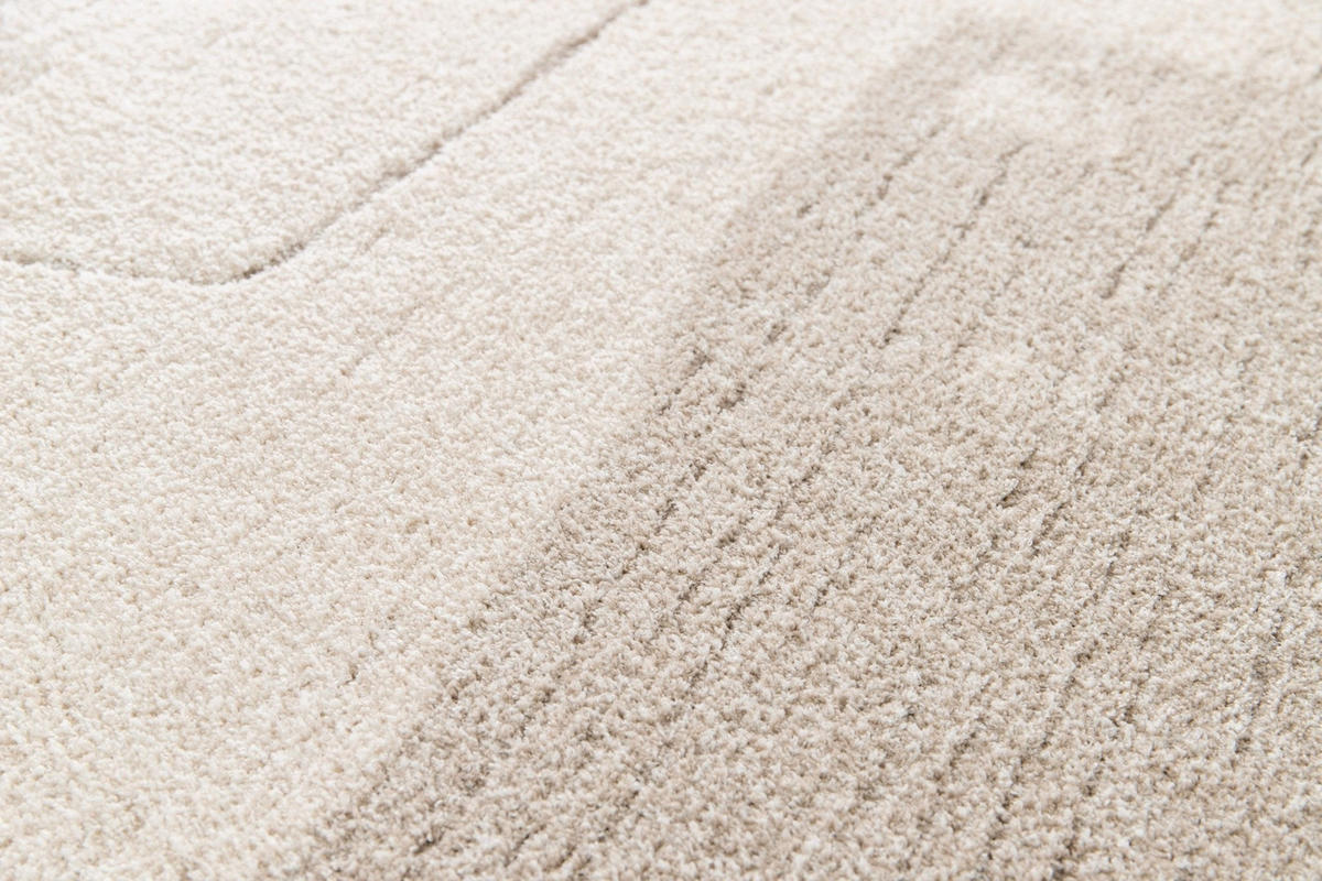 TEPPICH Design extrem weich beige - Beige, Textil (160/230cm) - AFK Living