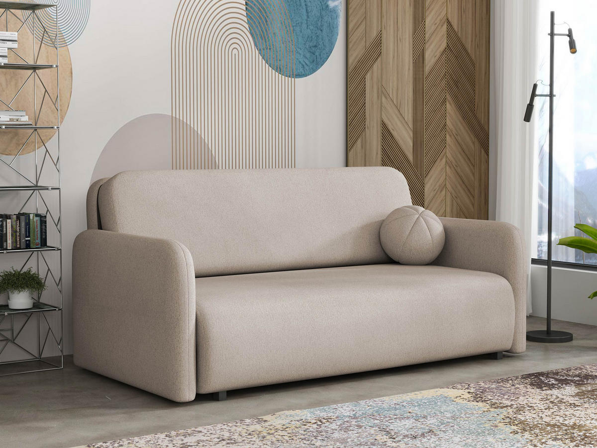 SCHLAFSOFA Viva Sun IV - Schwarz/Cappuccino, Holz/Textil (170/85/103cm) - MIRJAN24