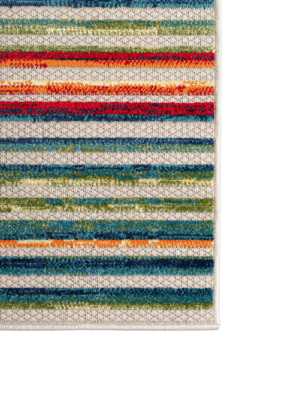 TEPPICH In-Outdoor Bunte Abstract, Streifen - Kurzflor Rechteckig - 160 x 230 cm - Multicolor, Textil (160/230cm) - Mazovia