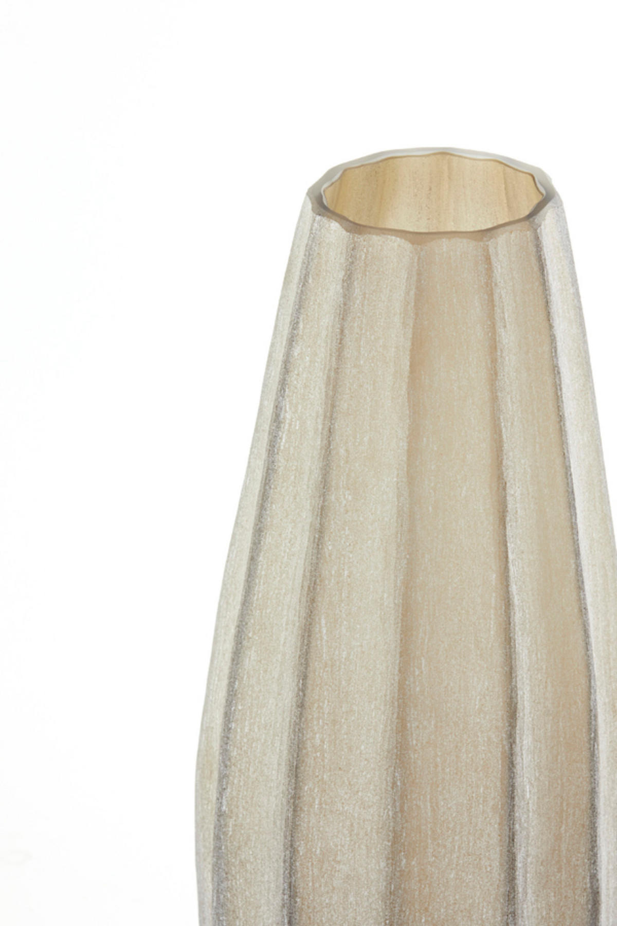 VASE Bradley Braun Ø17,5/44,5 cm - Braun, Glas (17.5/44.5cm) - Light & Living