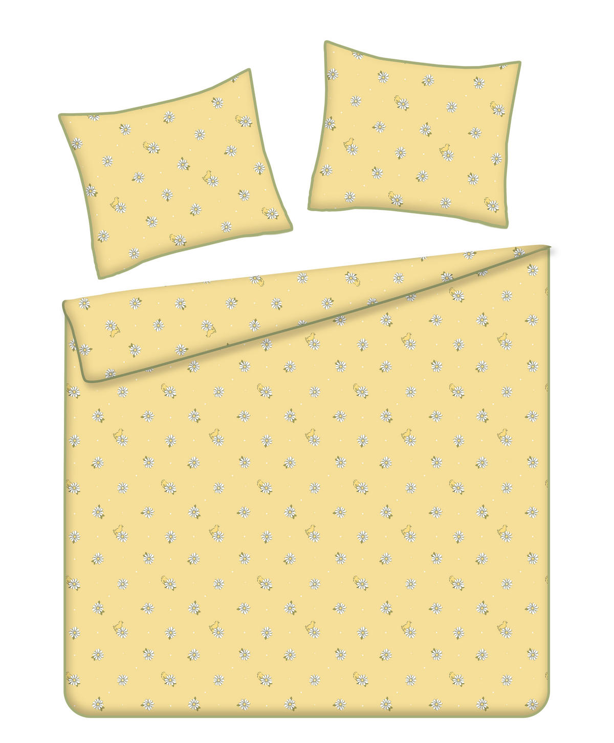 BETTWÄSCHE Diloso - Gelb, Textil (160/200cm) - home&you