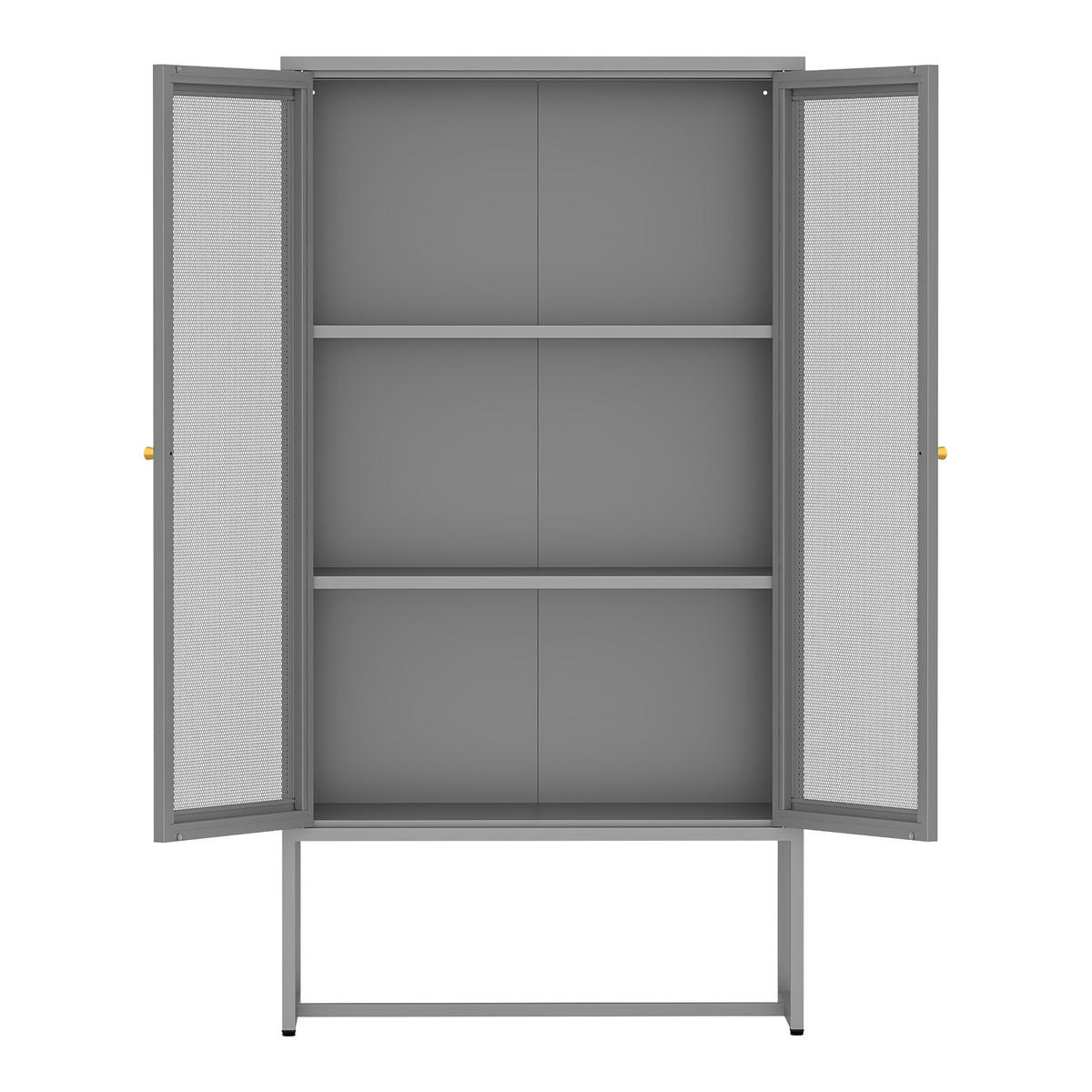 BÜROSCHRANK Sund - Grau, Metall (80/150/40cm) - [en.casa]