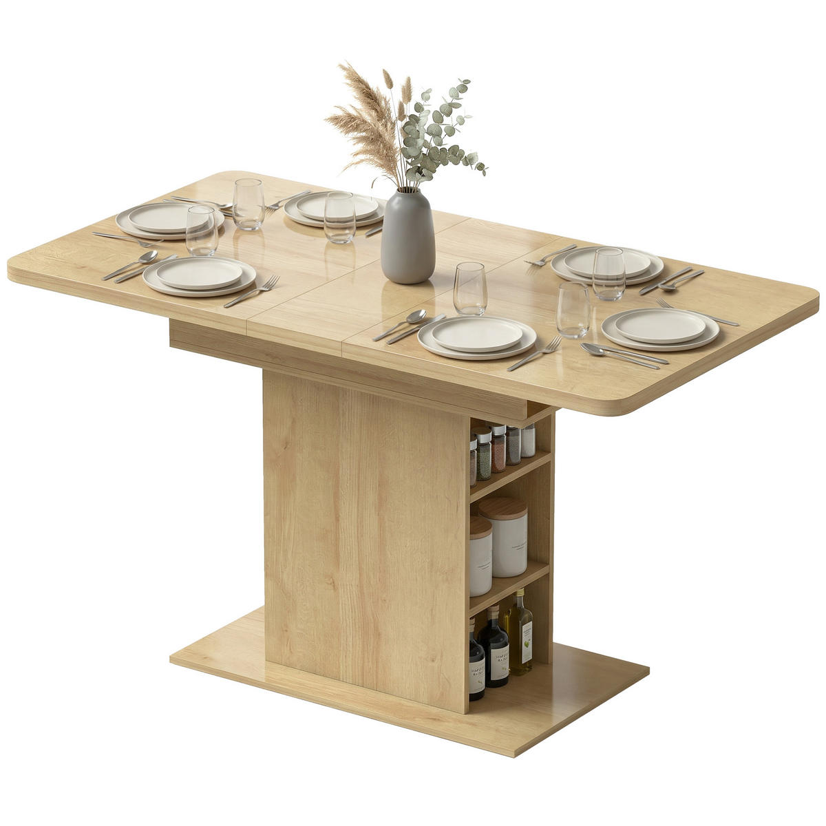 ESSTISCH Oryven 130/70/75 cm - Braun, Holz (130/70/75cm) - ZMH