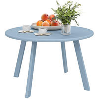GARTENBEISTELLTISCH DE-14188 rund Ø70 cm Blau - Blau, Metall (70/70/42cm) - ComfortXL