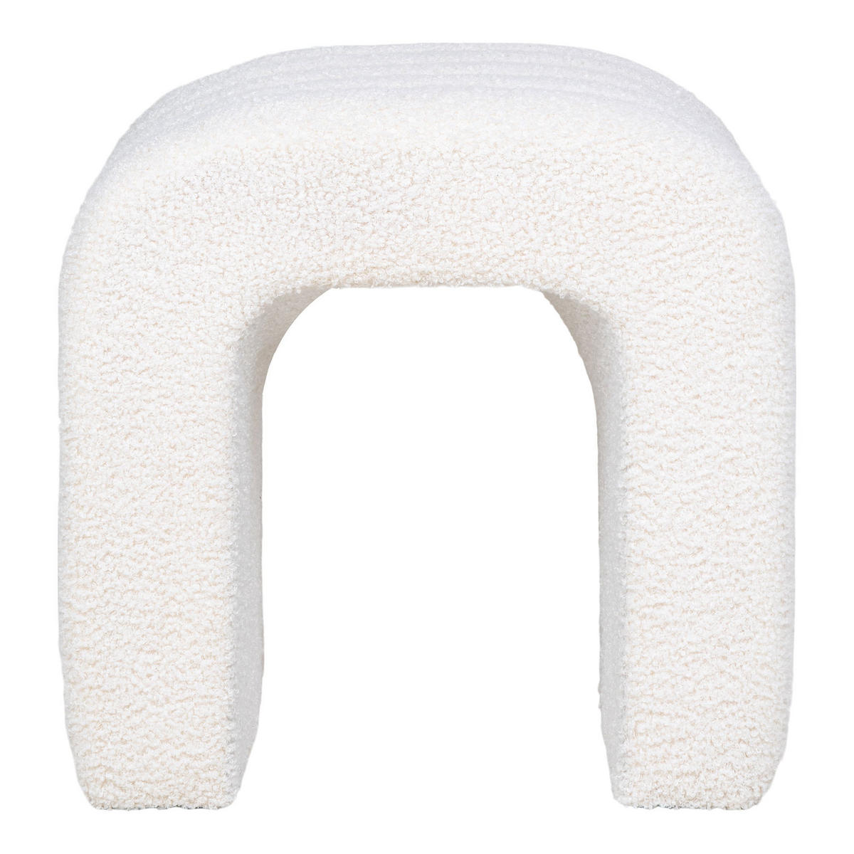 POUF Colma - Weiß, Holzwerkstoff (35/36.5/41cm) - tinkaro