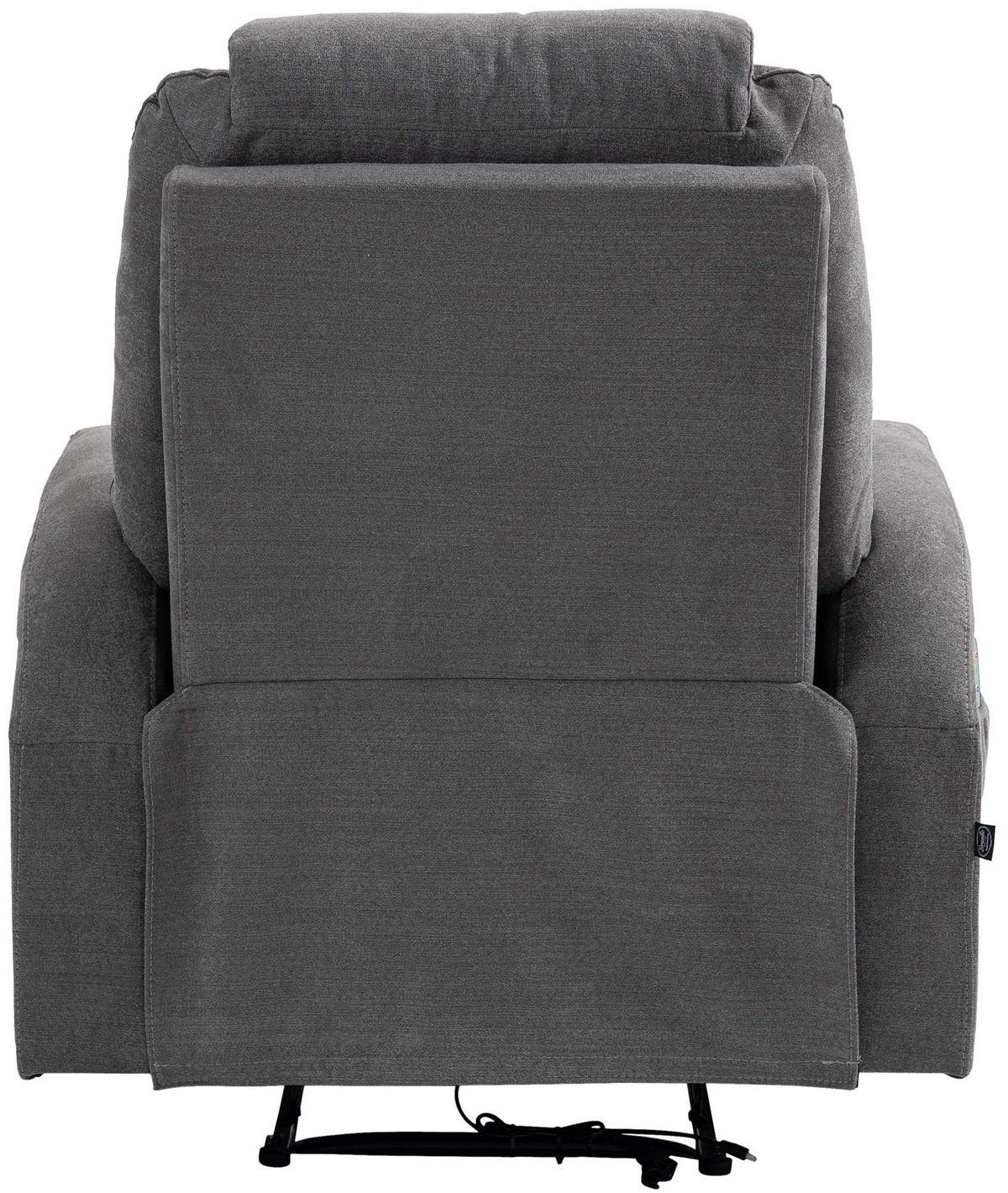SESSEL Stoff grau - Schwarz/Grau, Textil/Metall (83/105/94cm) - CLP