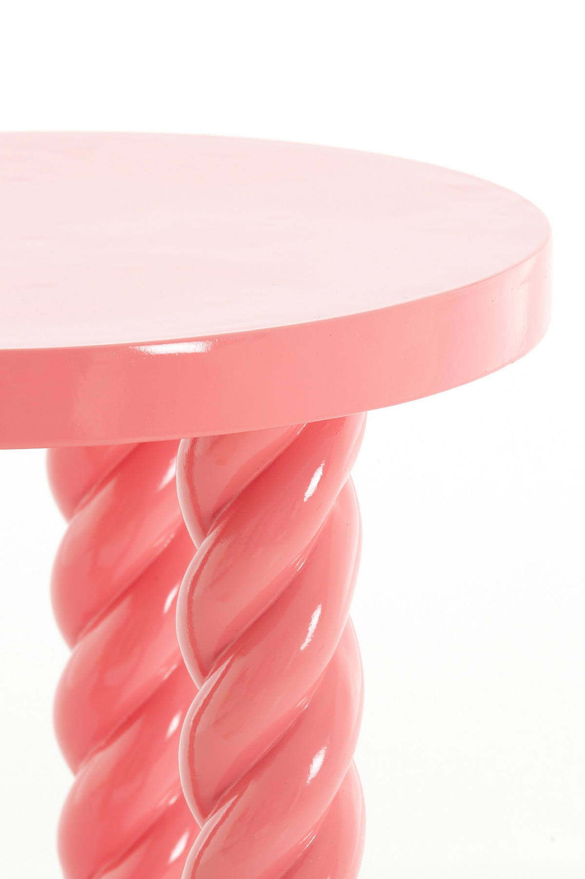 BEISTELLTISCH Vallejo Rosa Ø46/46 cm - Pink, Kunststoff (46/46/46cm) - Light & Living
