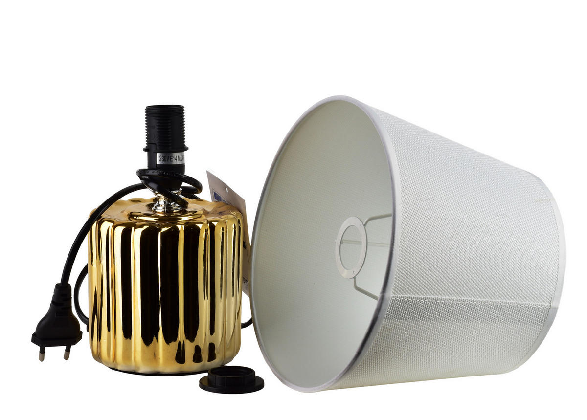 TISCHLAMPE Leti Gold 11/20/28 cm Keramik - Goldfarben, Keramik (11/20/28cm) - Mondex