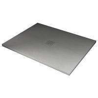 DUSCHTASSE Steinlook Weiß 120 x 80 x 3,2 cm SMC - Weiß, Kunststoff (120/3.2/80cm) - Glasdeals