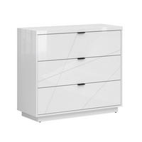 KOMODA Sven Bijeli - bijela, drvni materijal (106/93/42cm) - Petits-meubles