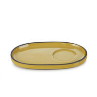 UNTERTASSE CARACTERE 13,5 x 8,3 x 1,2 cm Kurkuma - Hellbraun, Keramik (13.5/8.3/1.2cm) - Revol Porcelaine France