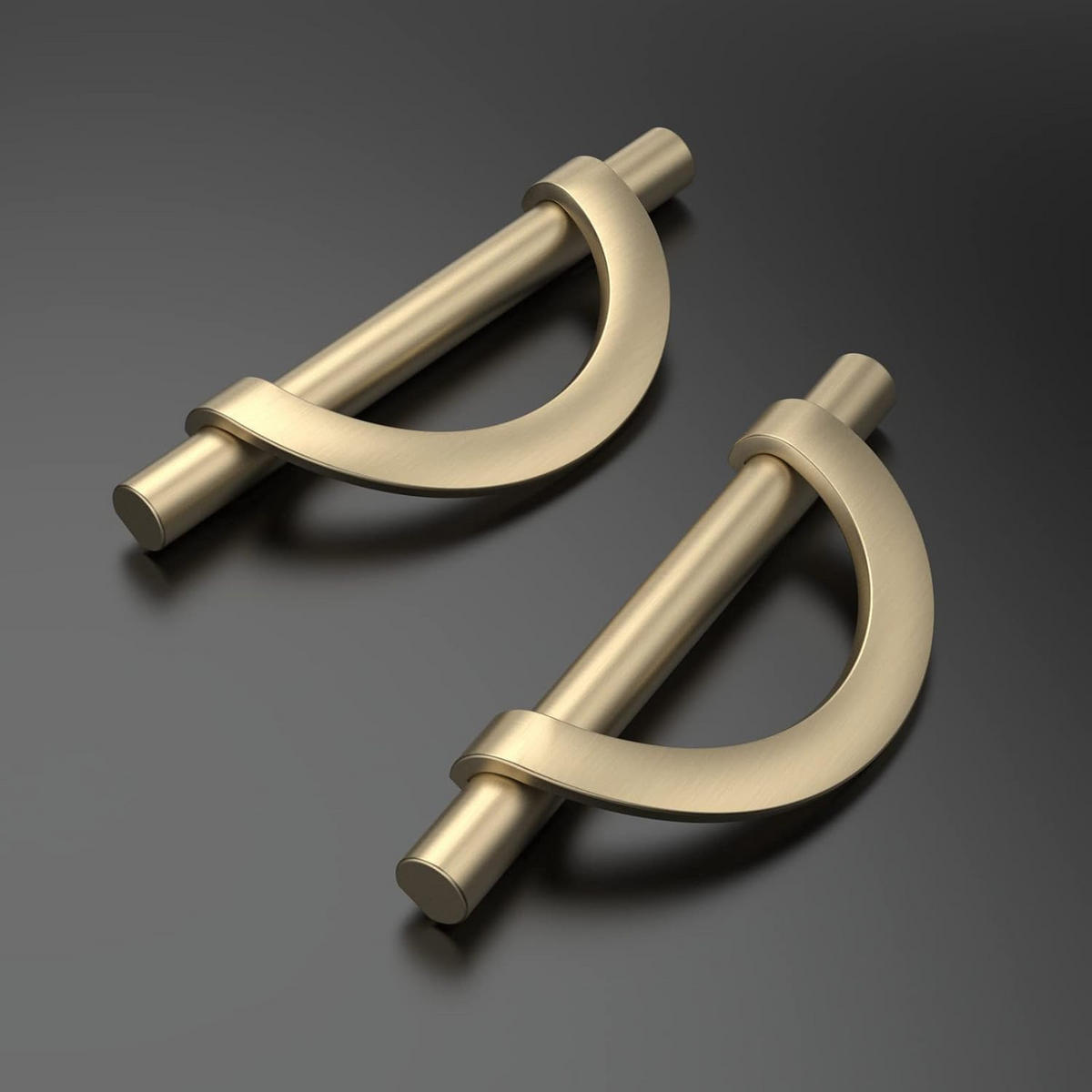 MÖBELGRIFF Gold 6er-Set 96 mm Zinklegierung - Goldfarben, Metall (4.2/4.2/11cm)