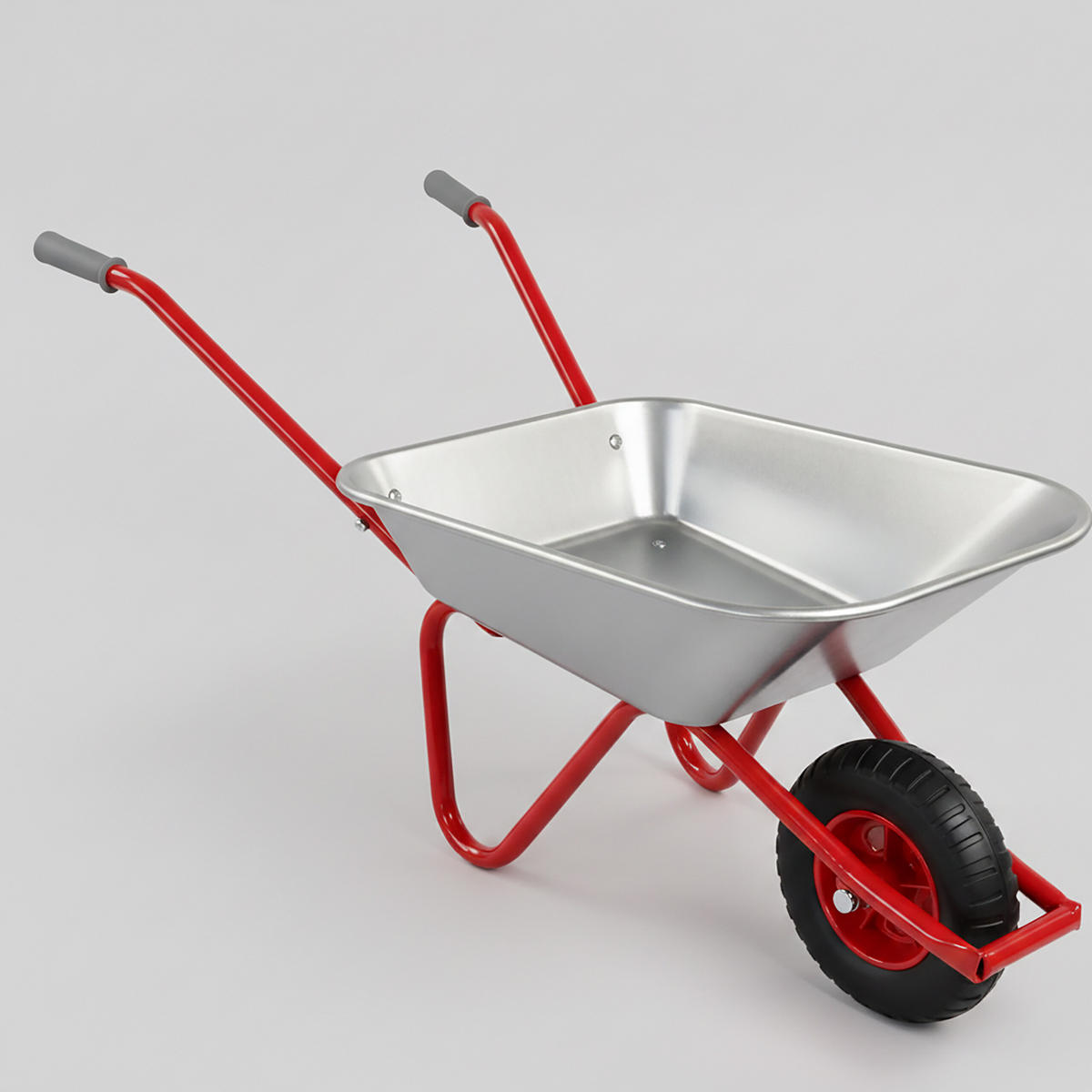FÚRIK Strieborný pre deti 2 kolesá - strieborná, kov/plast (74/43/36cm) - Relaxdays