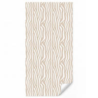 TAPETE - Abstrakt - Zebra - Beige - 140x280 cm - Beige, Papier (140/280cm) - OnlyWow