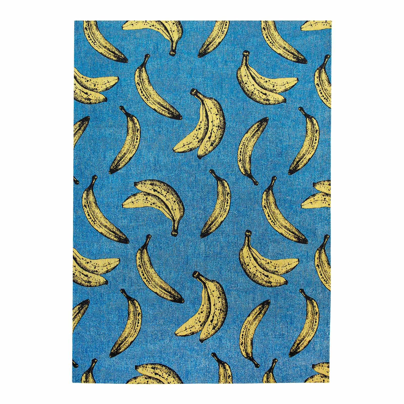 TEPPICH California Blue Pop Banana 170/240 cm - Blau, Kunststoff/Textil (170/240cm) - Louis De Poortere