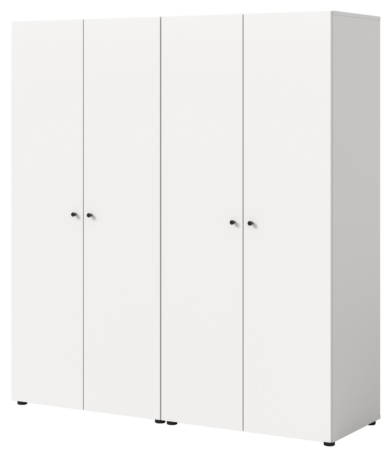 Inn.Furn Kleiderschrank Weiß 160x176x51 cm