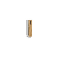 APOTHEKERSCHRANK D15CARGO ( S1600/1 ) – BONO – Elegante Stauraum Idee – Gold / Eiche - Eichefarben, Holzwerkstoff (15/82/51cm) - ROYAL24_MARKT