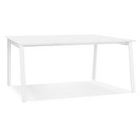 SCHREIBTISCH Modern Holz Metall Design BELIQI, Weiß 160x80x74,5 cm - Weiß, Holzwerkstoff/Metall (80/160/75cm) - KADIMA DESIGN