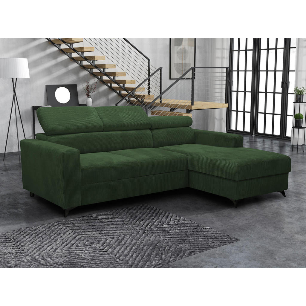 Thumbnail - Mirjan24 Ecksofa, Grün, Textil, Kiefer, Ottomane rechts,L-Form, 236x172 cm, Wohnzimmer, Sofas & Couches, Wohnlandschafte...