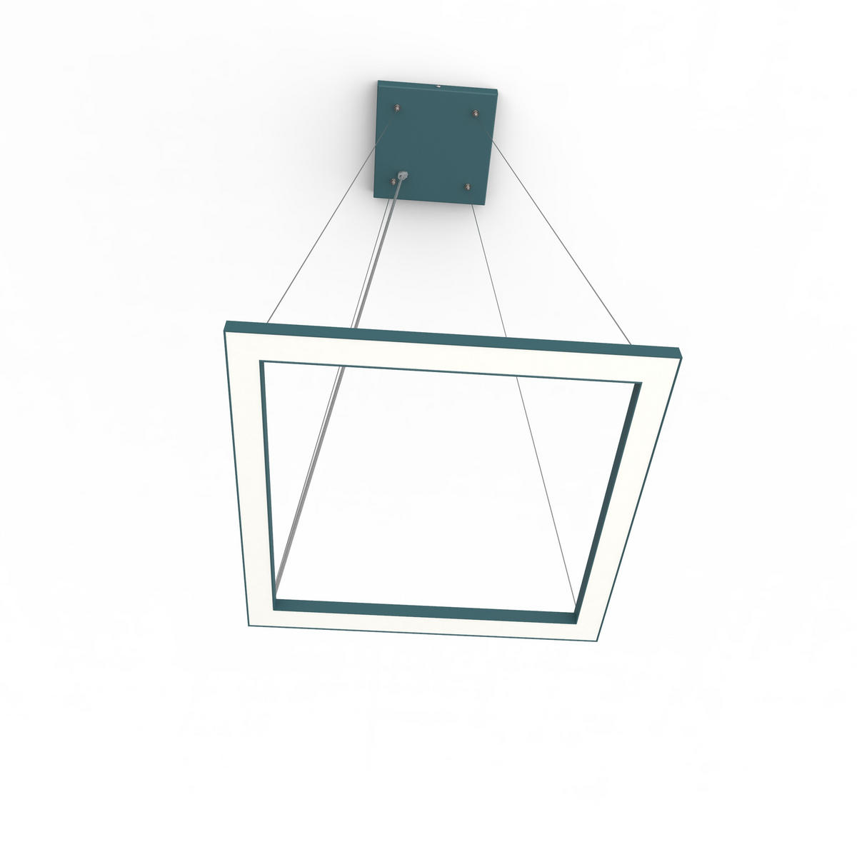 LED-HÄNGELEUCHTE - Blau, Metall (40/40/100cm) - Lumicom