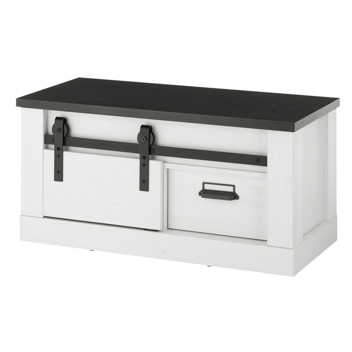 KOMMODE Shelton-61 - Weiß, Holzwerkstoff (93/46/43cm) - Lomado